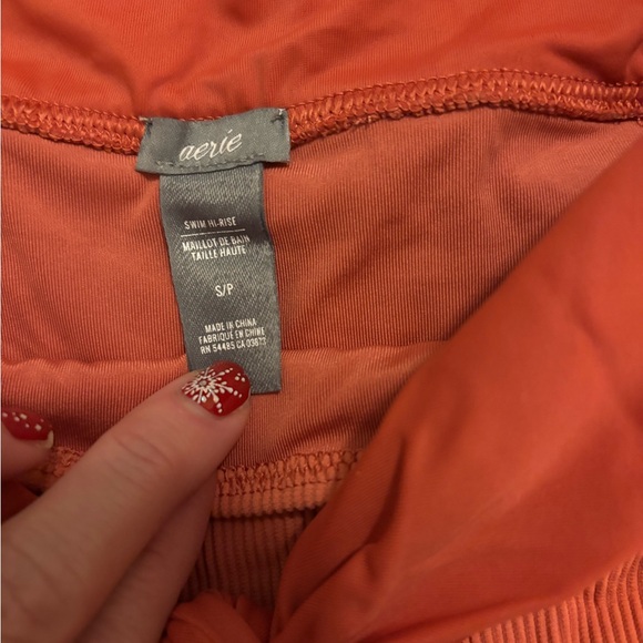 Aerie high waist Orange Swim Bottom - Picture 3 of 5